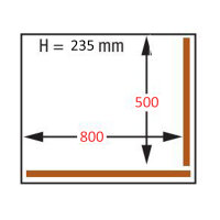 Vakuummaschine, Aluminium behälter 800x500xh235 mm...